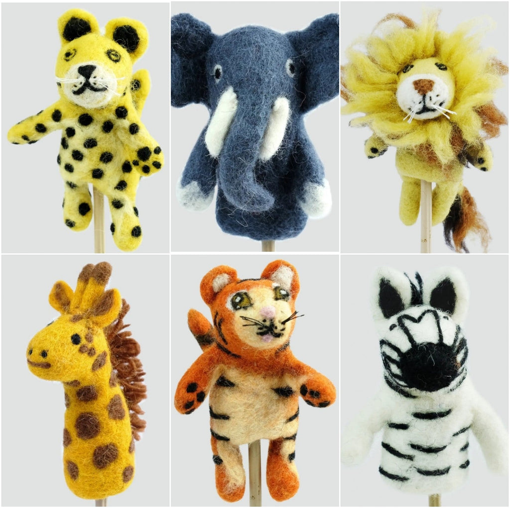 Jungle Finger Puppets - Any 3 For £19.99 - Baby&More