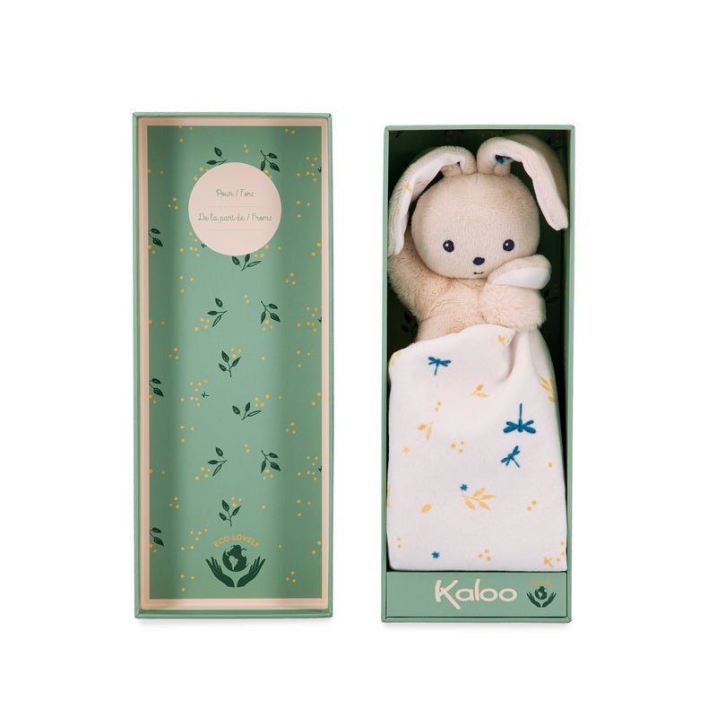 Kaloo Carre Douceur Doudou Rabbit - White Delicate - 17cm - Baby&More