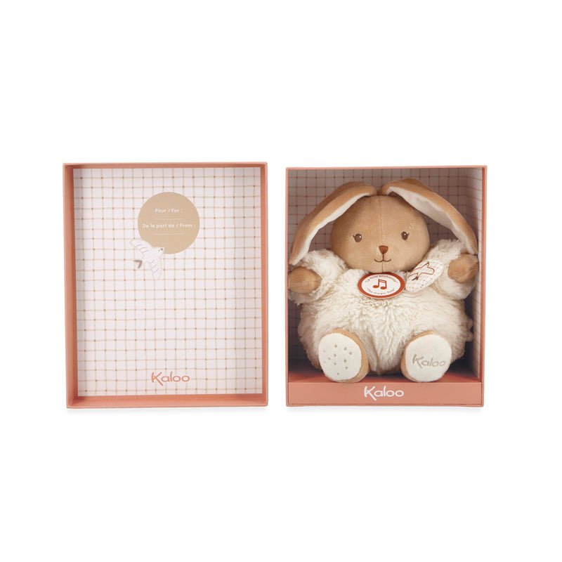 Kaloo Intemporel Chubby Rabbit Cream Musical - 17cm - Baby&More