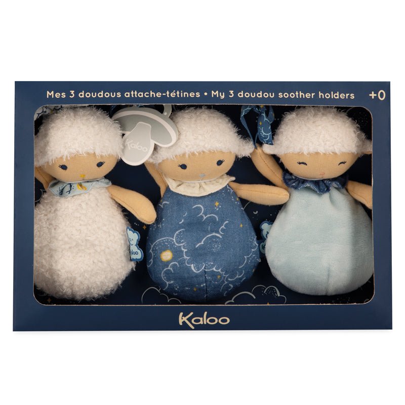 Kaloo My Sheep Doudou Soother/Dummy Holders - 3 Pack - Baby&More