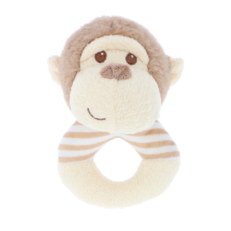 Keel Toys Keeleco Marcel Monkey Ring Rattle - 14cm - Baby&More