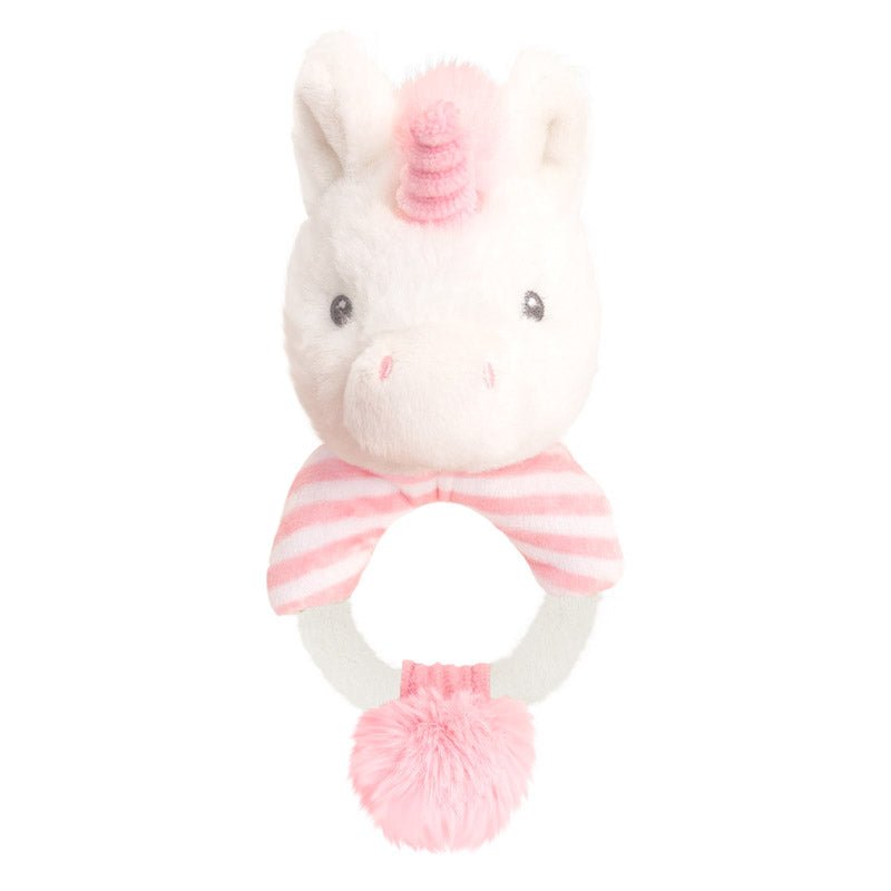 Keel Toys Keeleco Twinkle Unicorn Ring Rattle - 14cm - Baby&More