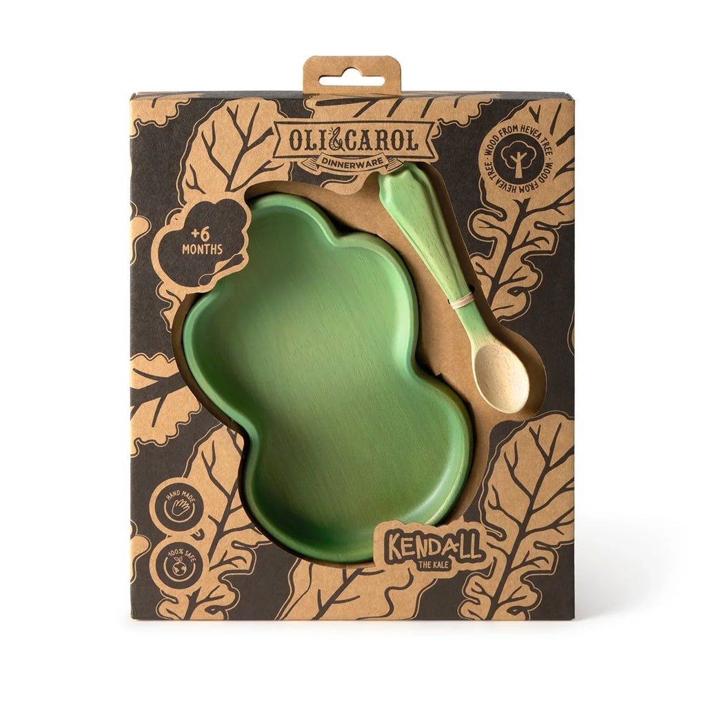 Oli&Carol Kendall the Kale Plate and Spoon Set