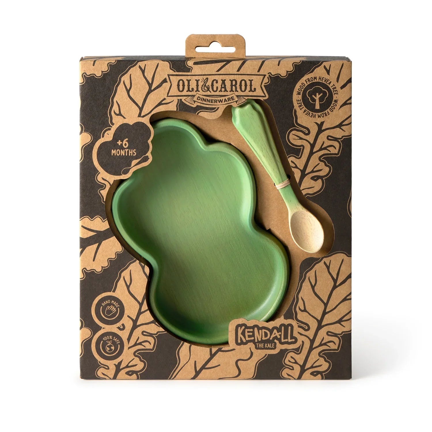 Oli&Carol Kendall the Kale Plate and Spoon Set