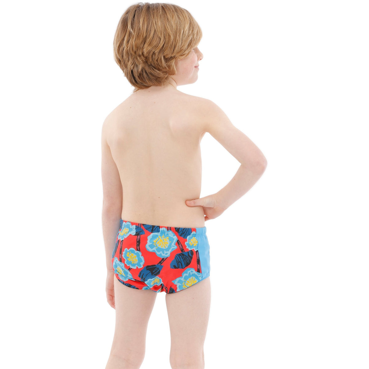 Kes Vir Boy's Waterproof Incontinence Swim Trunks – Floral Blue - Baby&More