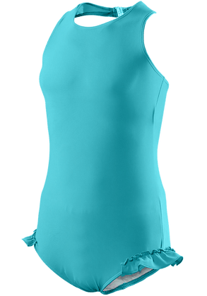 Kes Vir Girl's Halterneck Swimsuit in Tropic Turquoise - Baby&More