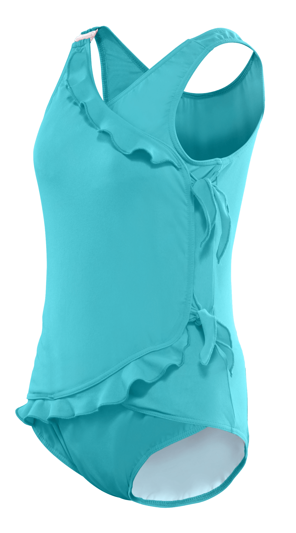 Kes Vir Girl's Waterfall Swimsuit - Tropic Turquoise - Baby&More