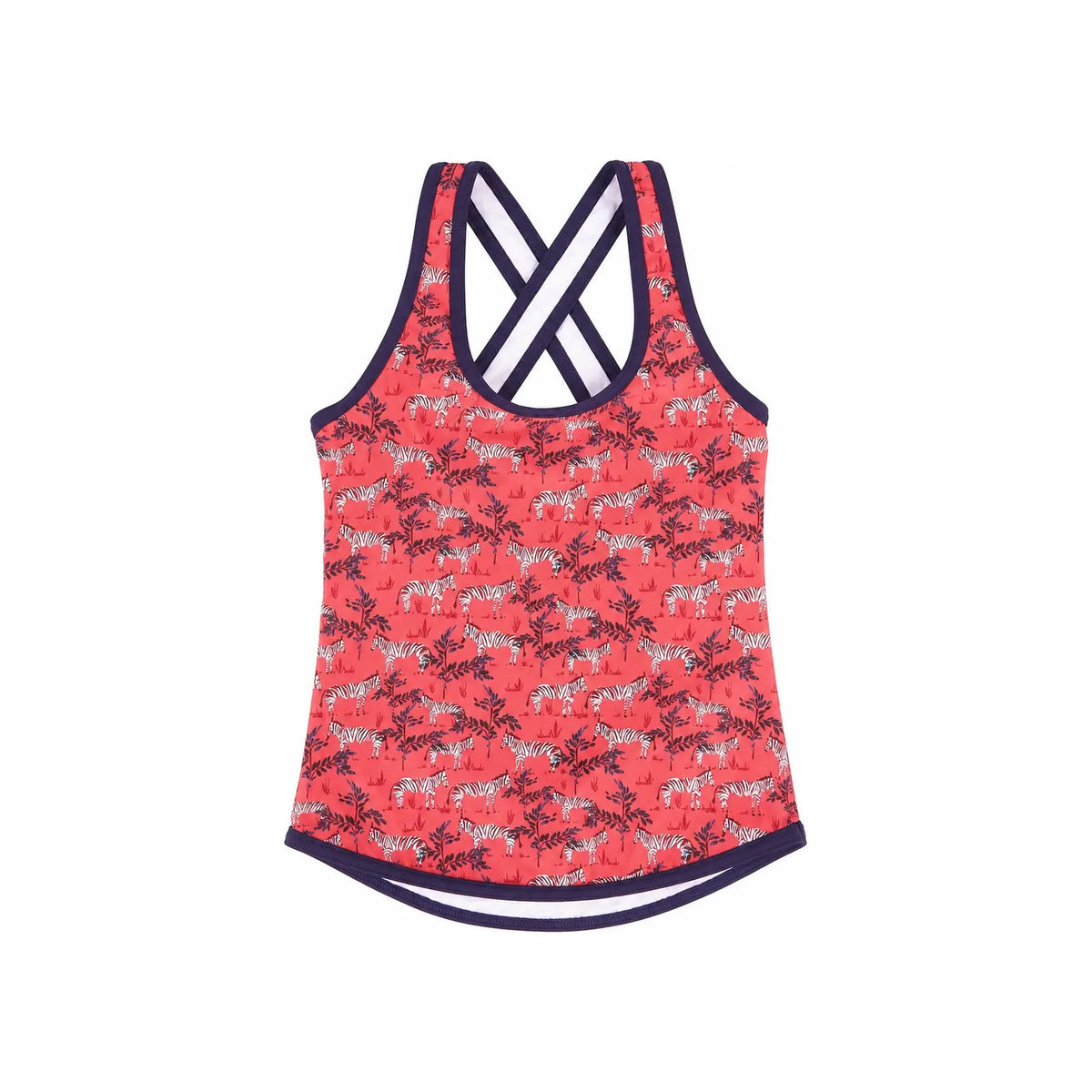 Kes-Vir Girl's Zebra Incontinence Tankini with Leggings - Baby&More