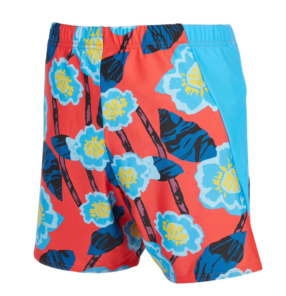 Kes-Vir Boy's Reusable Incontinence Swim Shorties – Floral Blue
