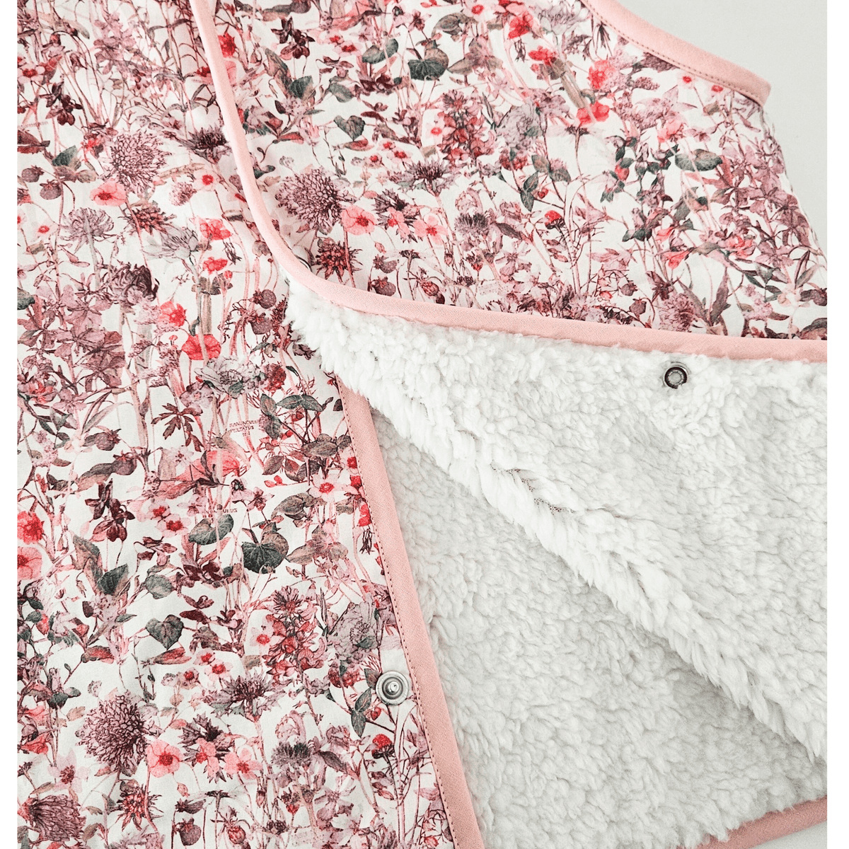 Little Scandi baby Kids Stylish Vest / Gilet - Pink Rosablomst