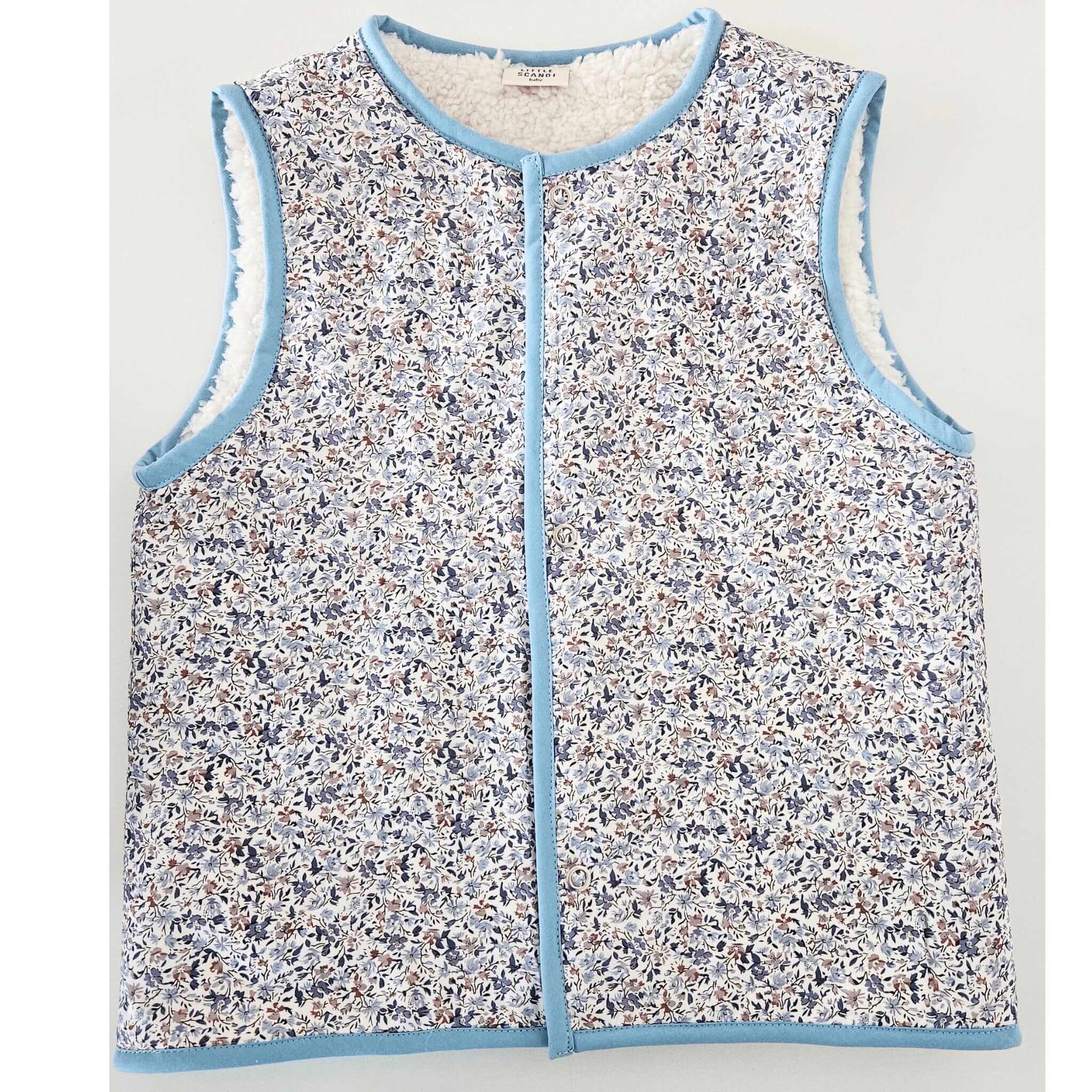 Little Scandi baby Kids Stylish Vest / Gilet - Poppy Leafy