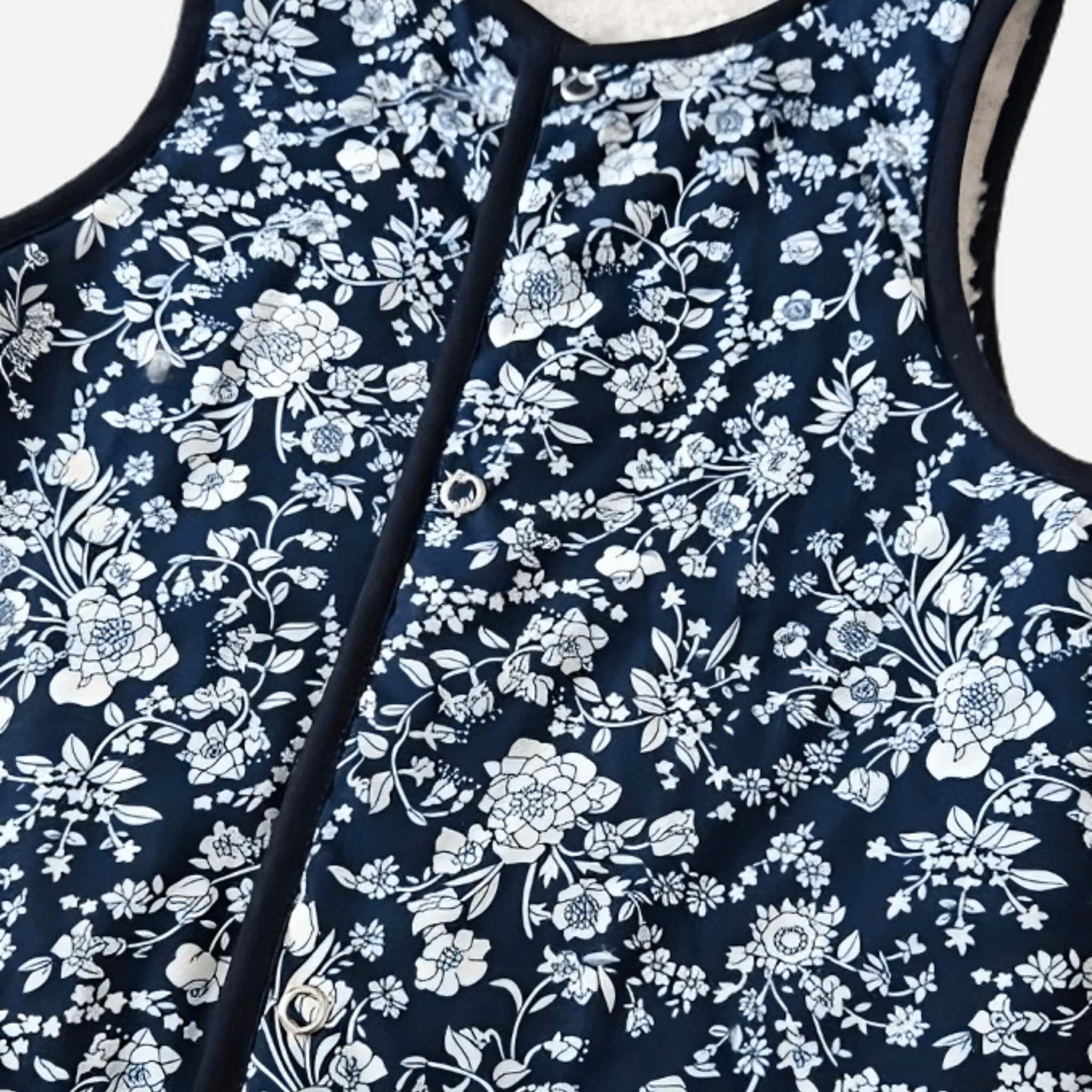 Little Scandi baby Kids Stylish Vest / Gilet - Blue Himmelblomst