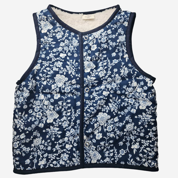 Little Scandi baby Kids Stylish Vest / Gilet - Blue Himmelblomst