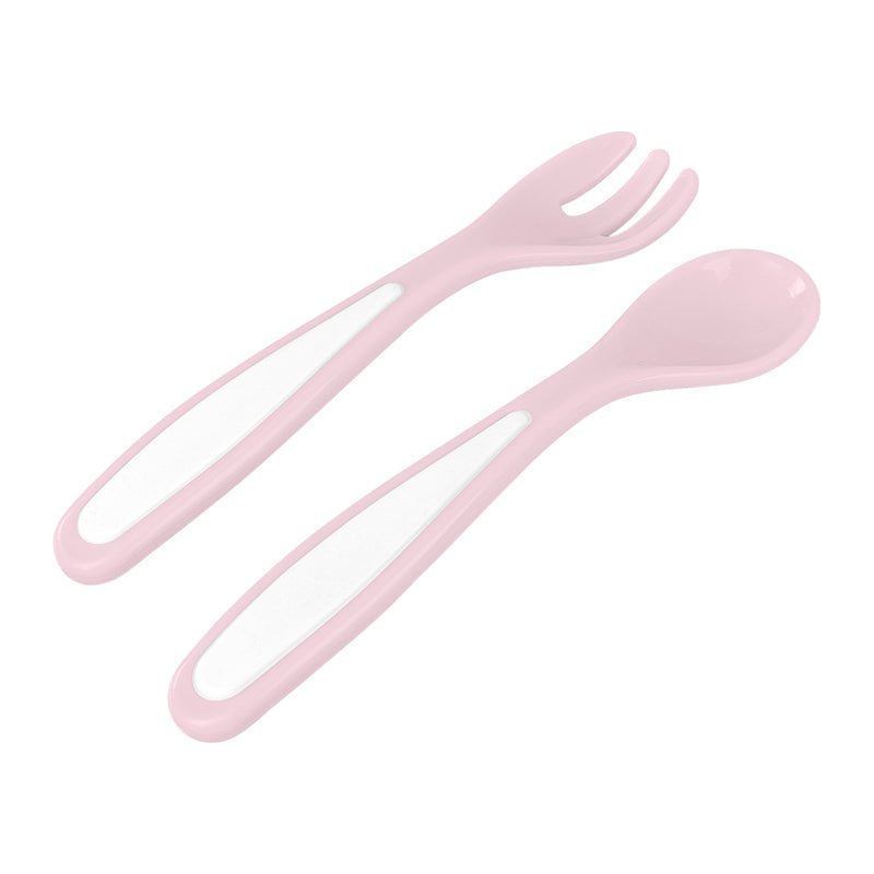 Kikka Boo Bowl 4 In 1 with Fork, Spoon, Bowl - Pink - Baby&More