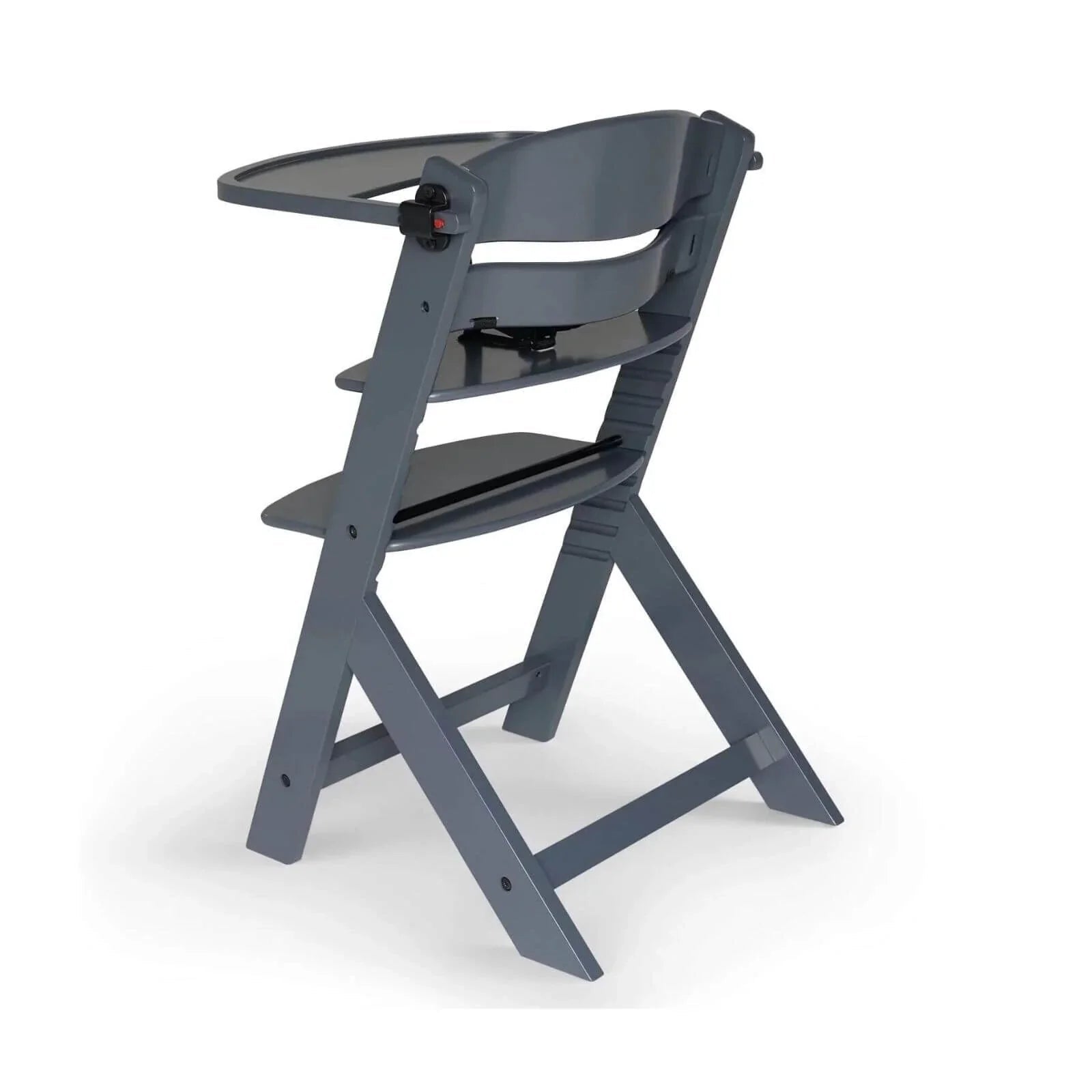 Kinderkraft Enock Wooden Highchair - Full Grey - Baby&More