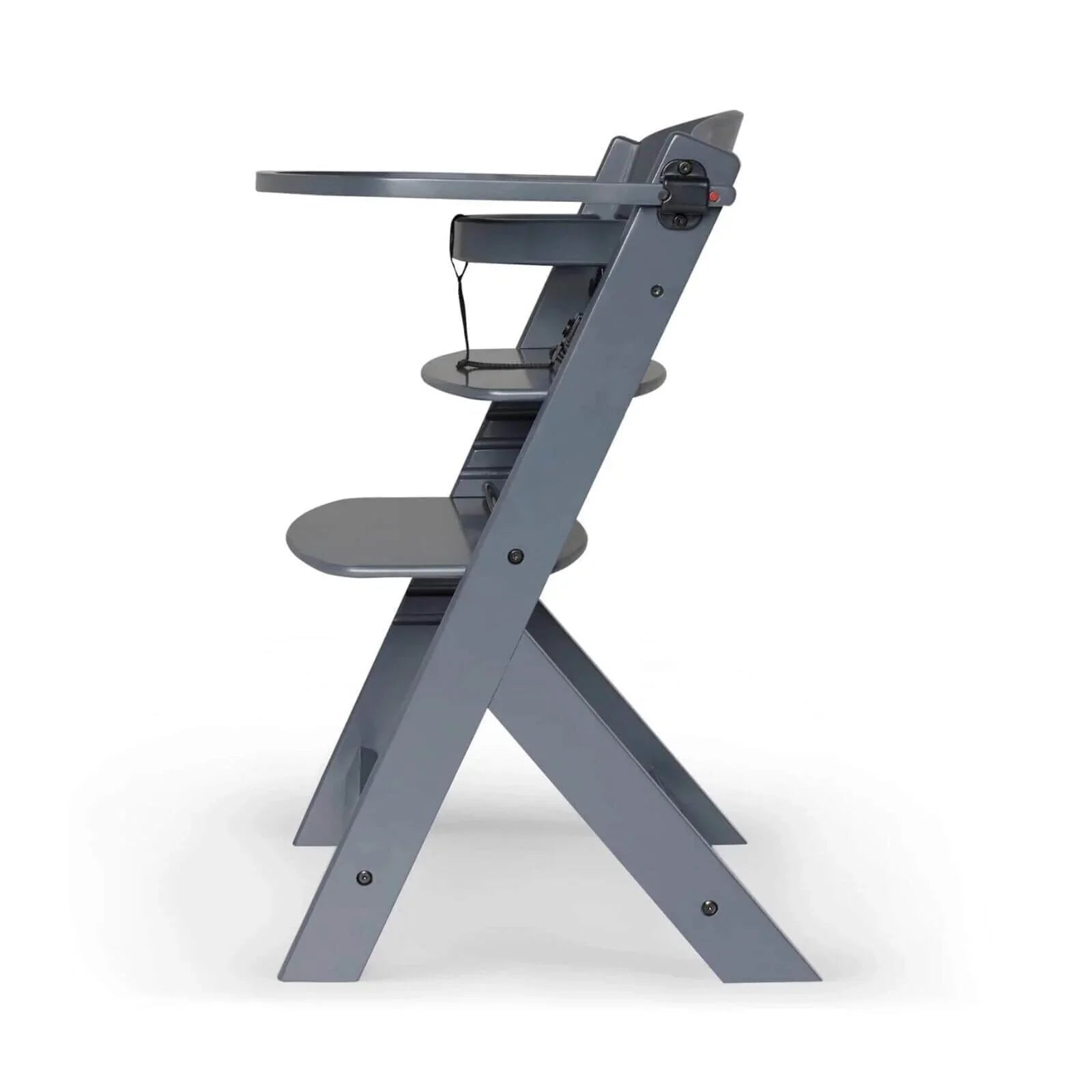 Kinderkraft Enock Wooden Highchair - Full Grey - Baby&More