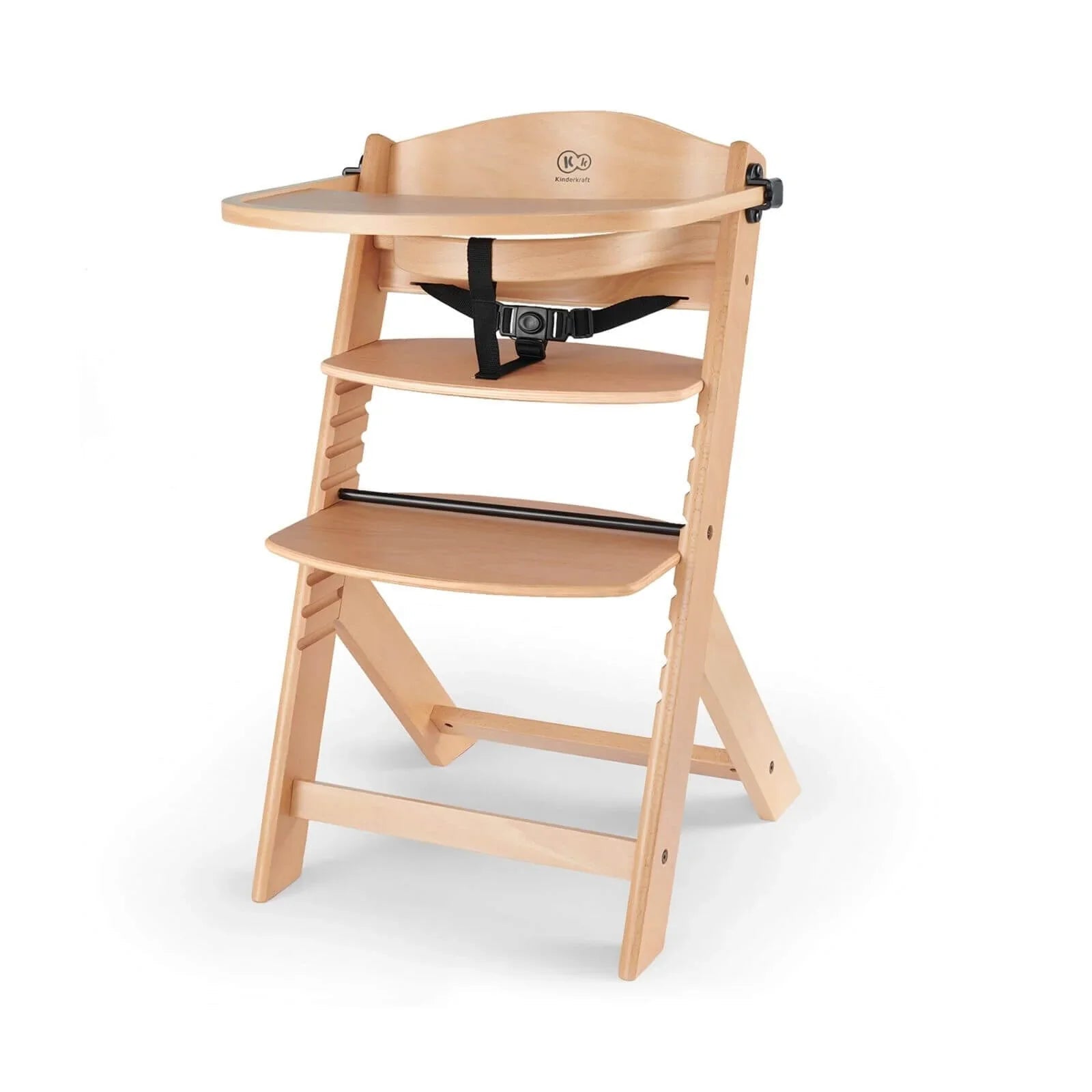 Kinderkraft Enock Wooden Highchair - Wooden Natural - Baby&More