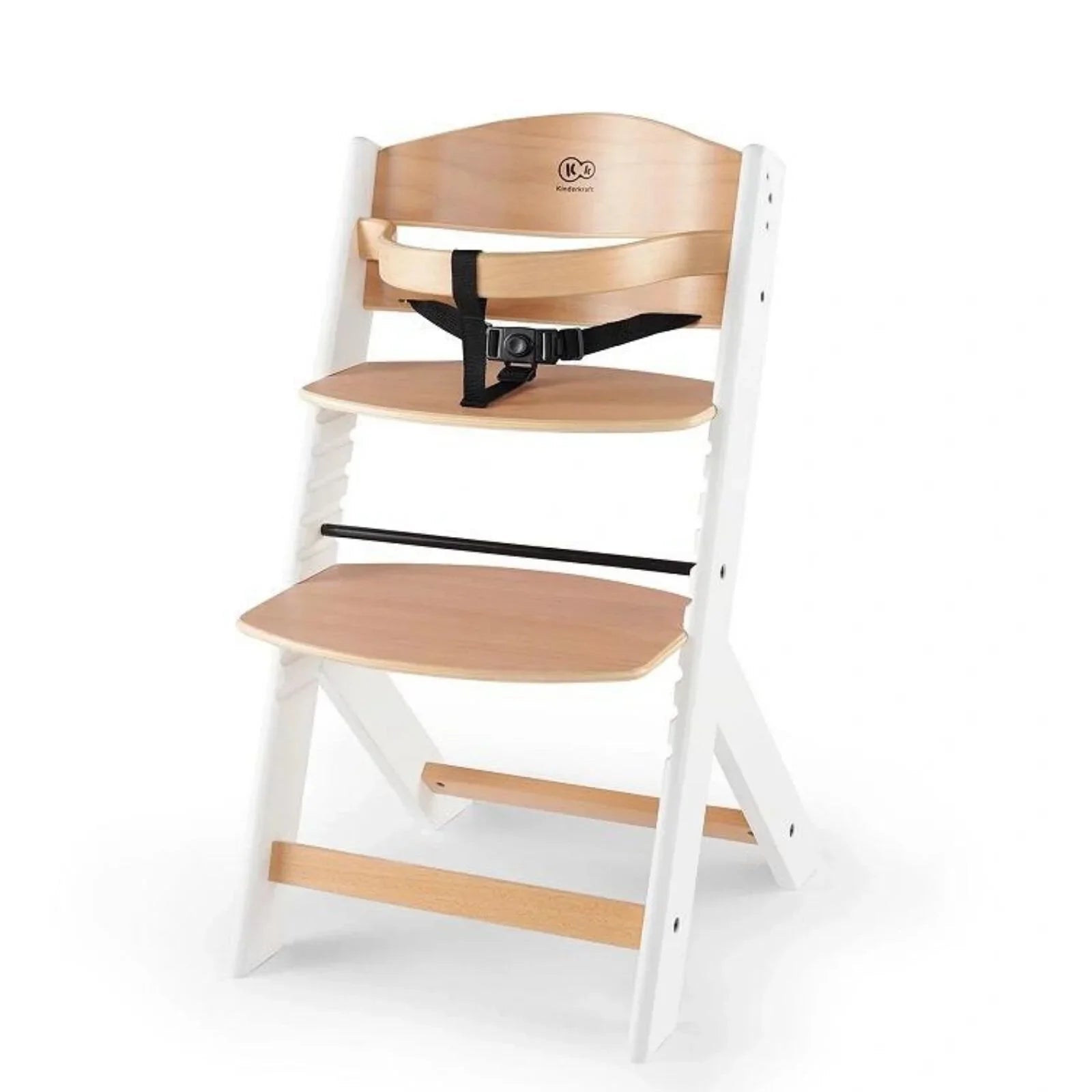 Kinderkraft Enock Wooden Highchair - Wooden White - Baby&More