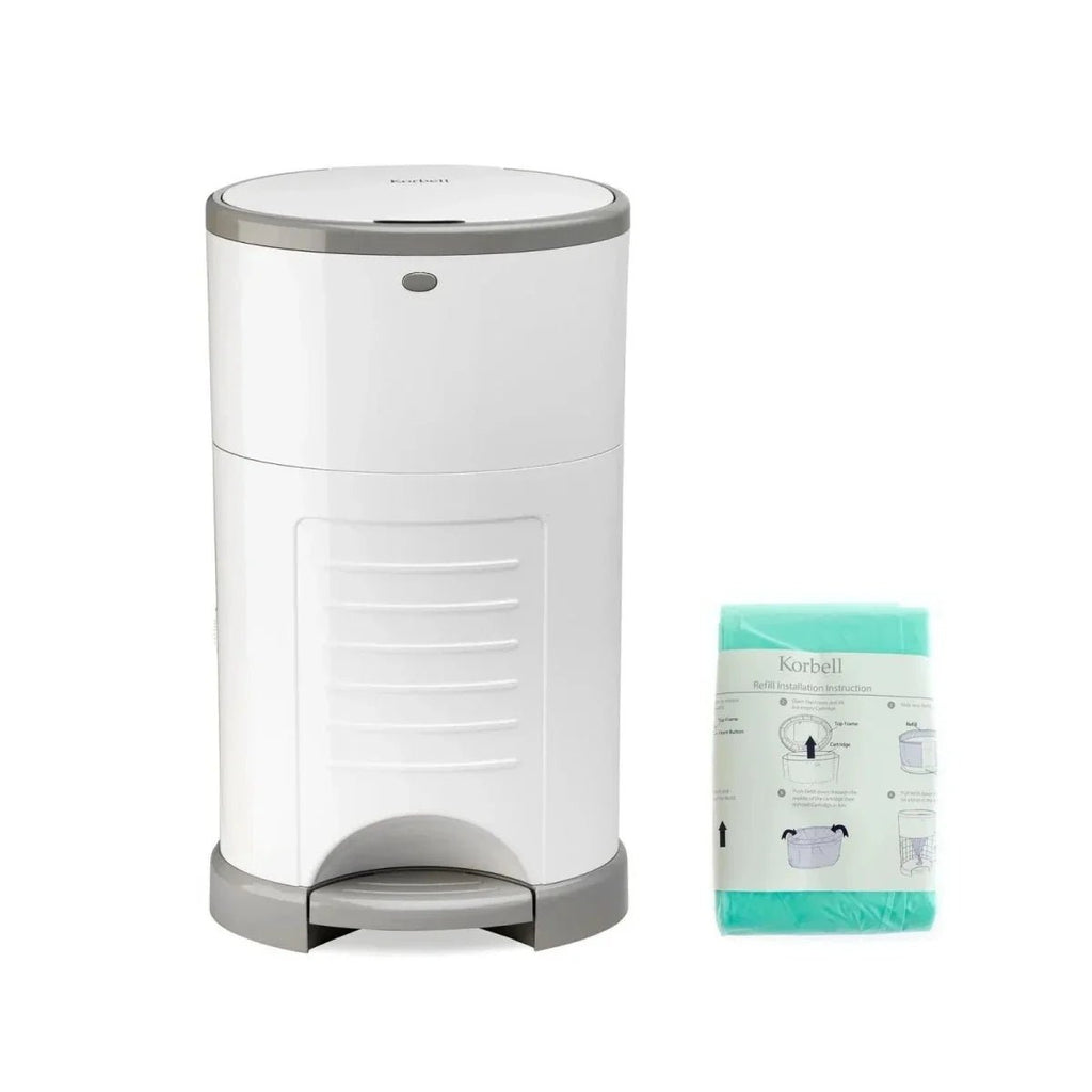 Korbell Nappy Bin - White - Baby&More