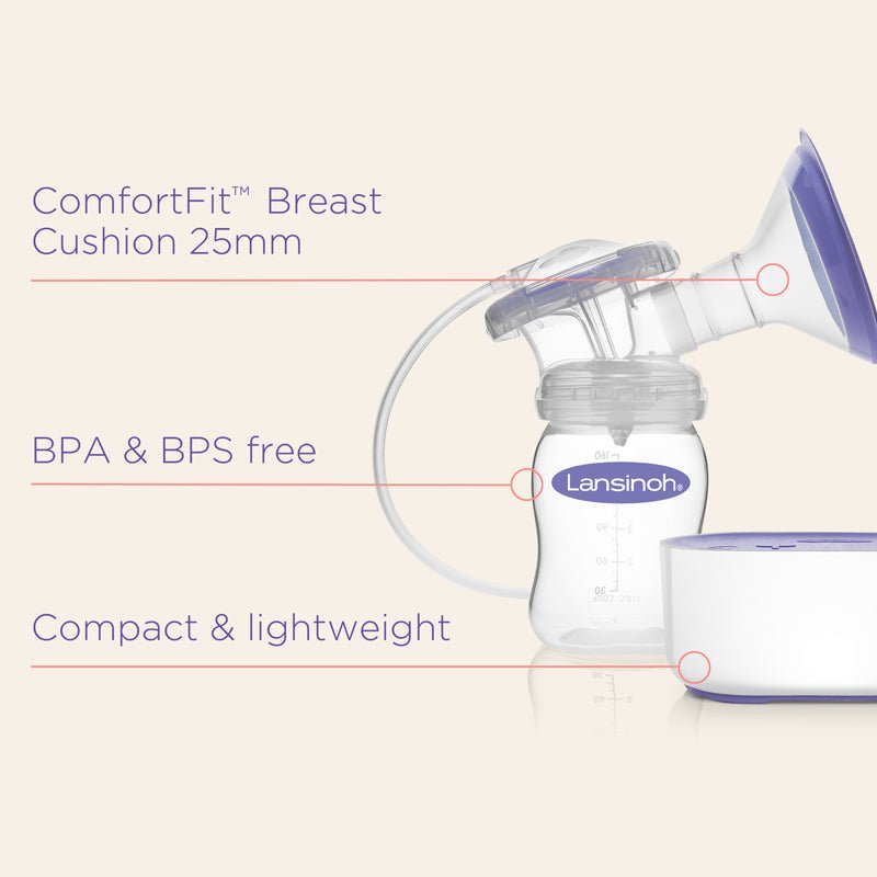 Lansinoh Compact Single Electric Breast Pump - Baby&More