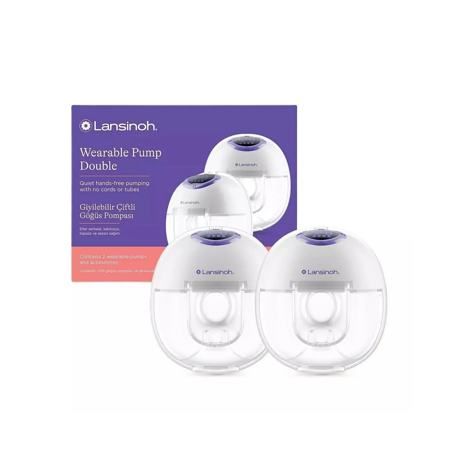 Lansinoh Double Wearable Breast Pump - Baby&More