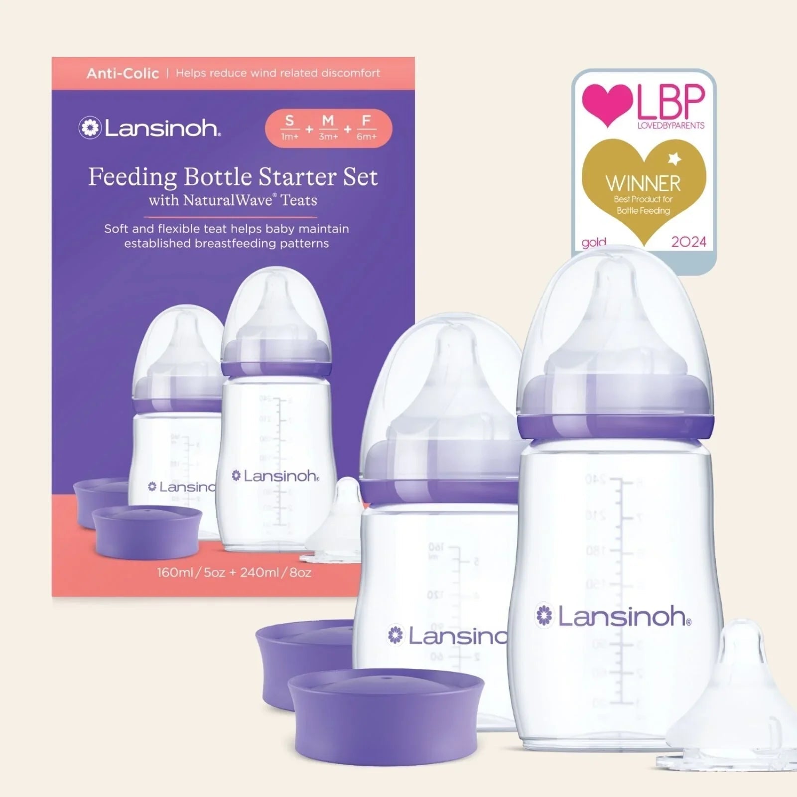 Lansinoh Feeding Bottle Starter Set - Baby&More