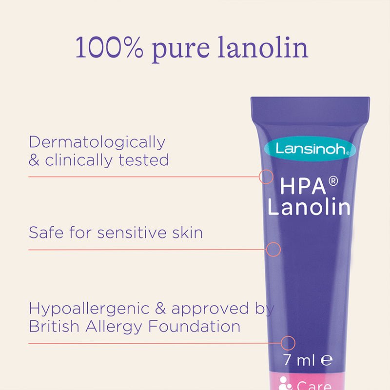 Lansinoh HPA Lanolin Minis Nipple Cream - 7ml - 3 Pack - Baby&More