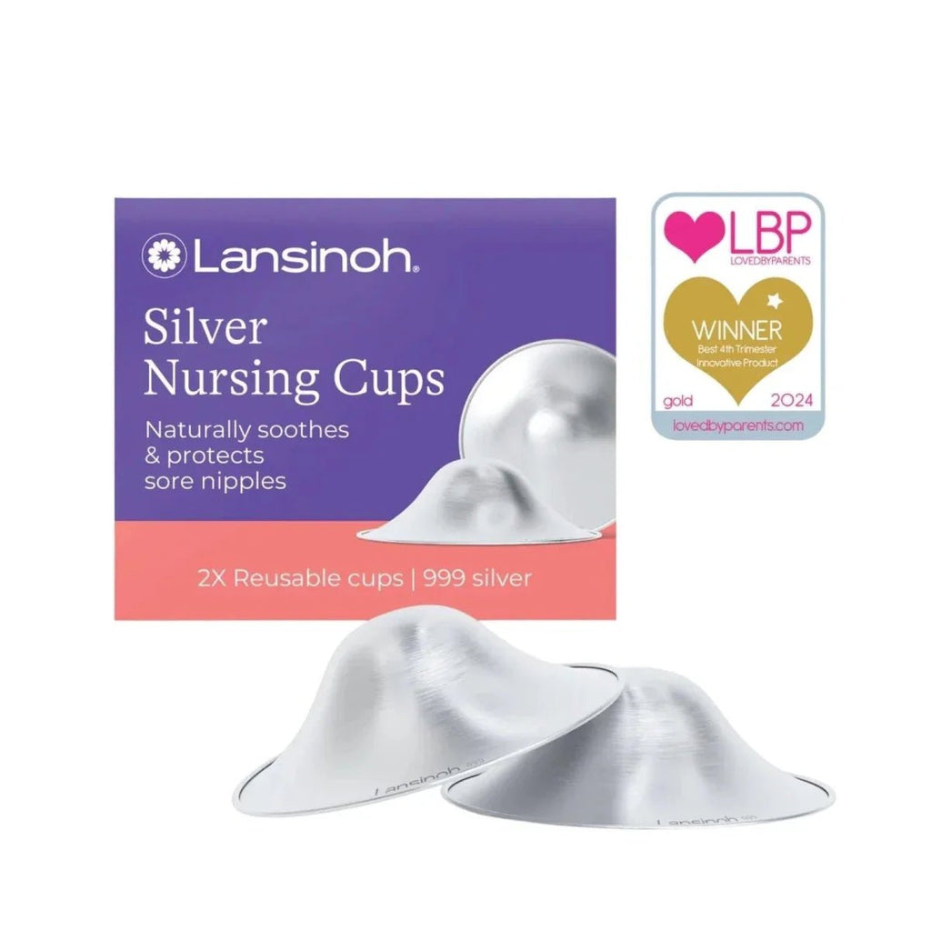 Lansinoh Silver Nursing Cups / Nipple Shields - Pack of 2 - Baby&More