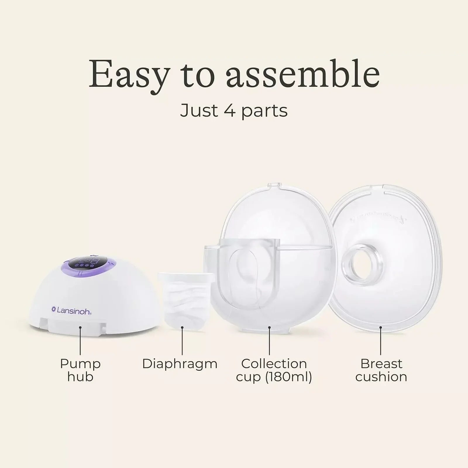 Lansinoh Single Wearable Breast Pump - Baby&More