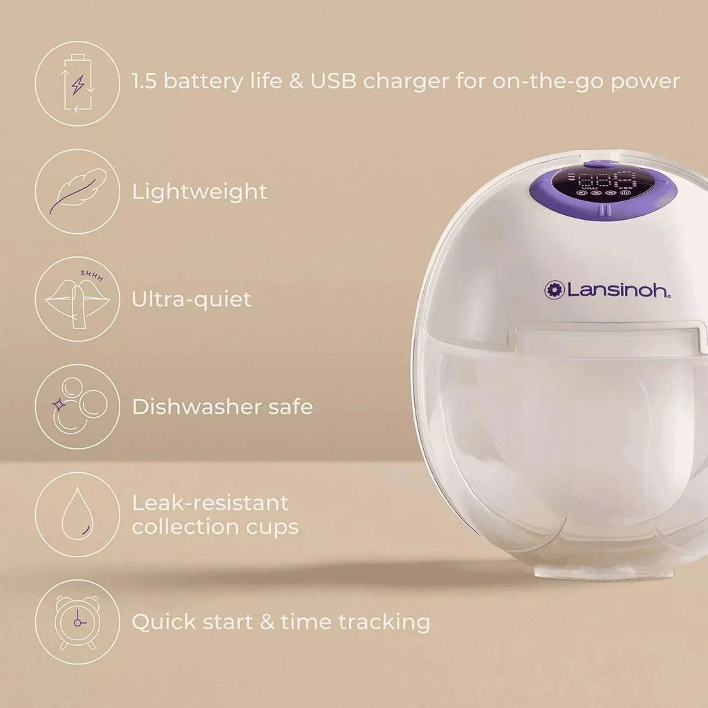 Lansinoh Single Wearable Breast Pump - Baby&More