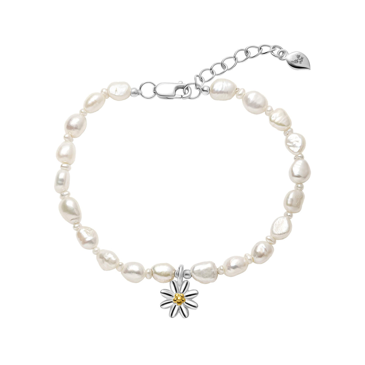Laura Ashley Silver Kids Everingham Meadow Daisy Bracelet - Baby&More