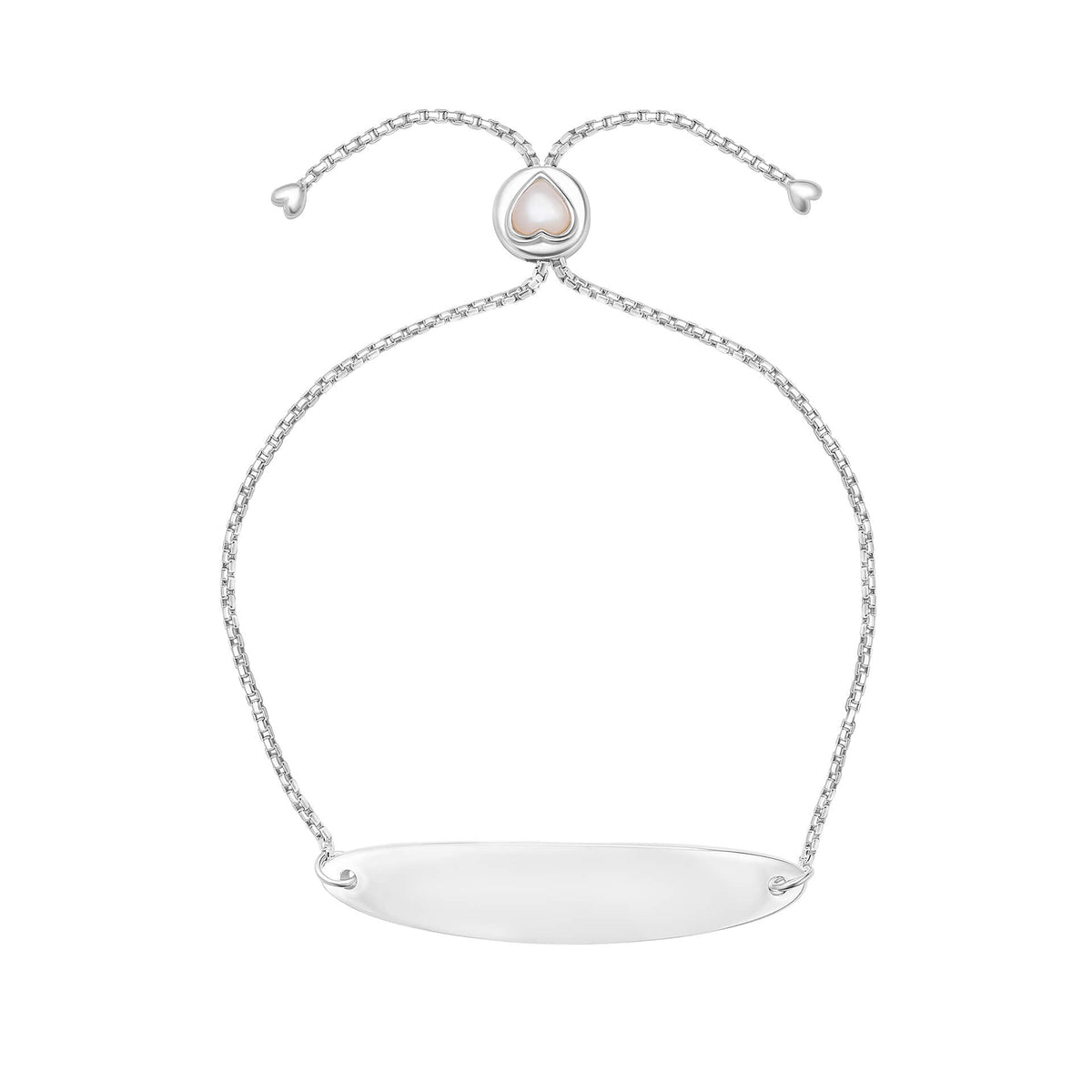 Laura Ashley Silver Kids Rosmere Love Heart Toggle Bracelet - Baby&More