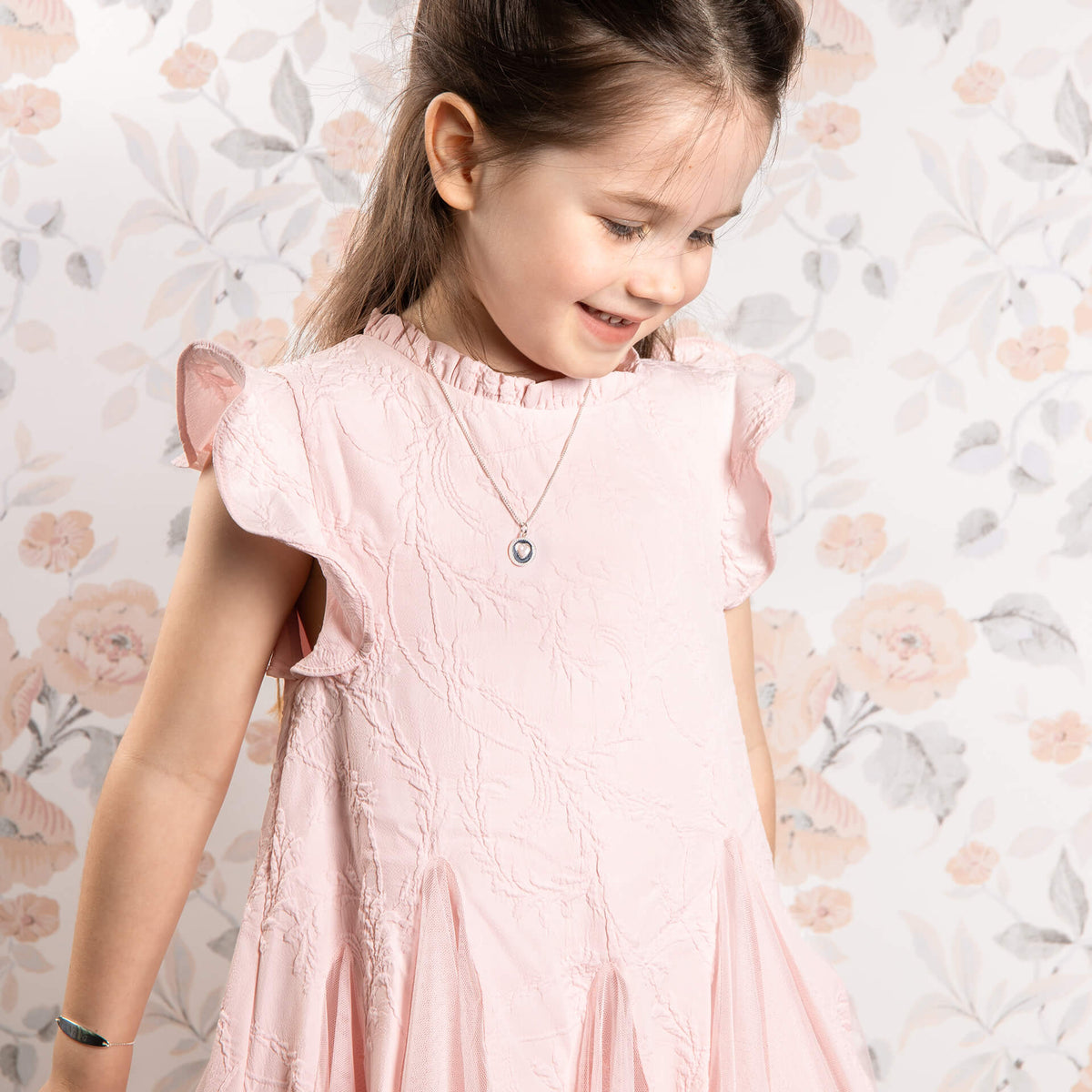 Laura Ashley Silver Kids Rosmere Love Heart Toggle Bracelet - Baby&More