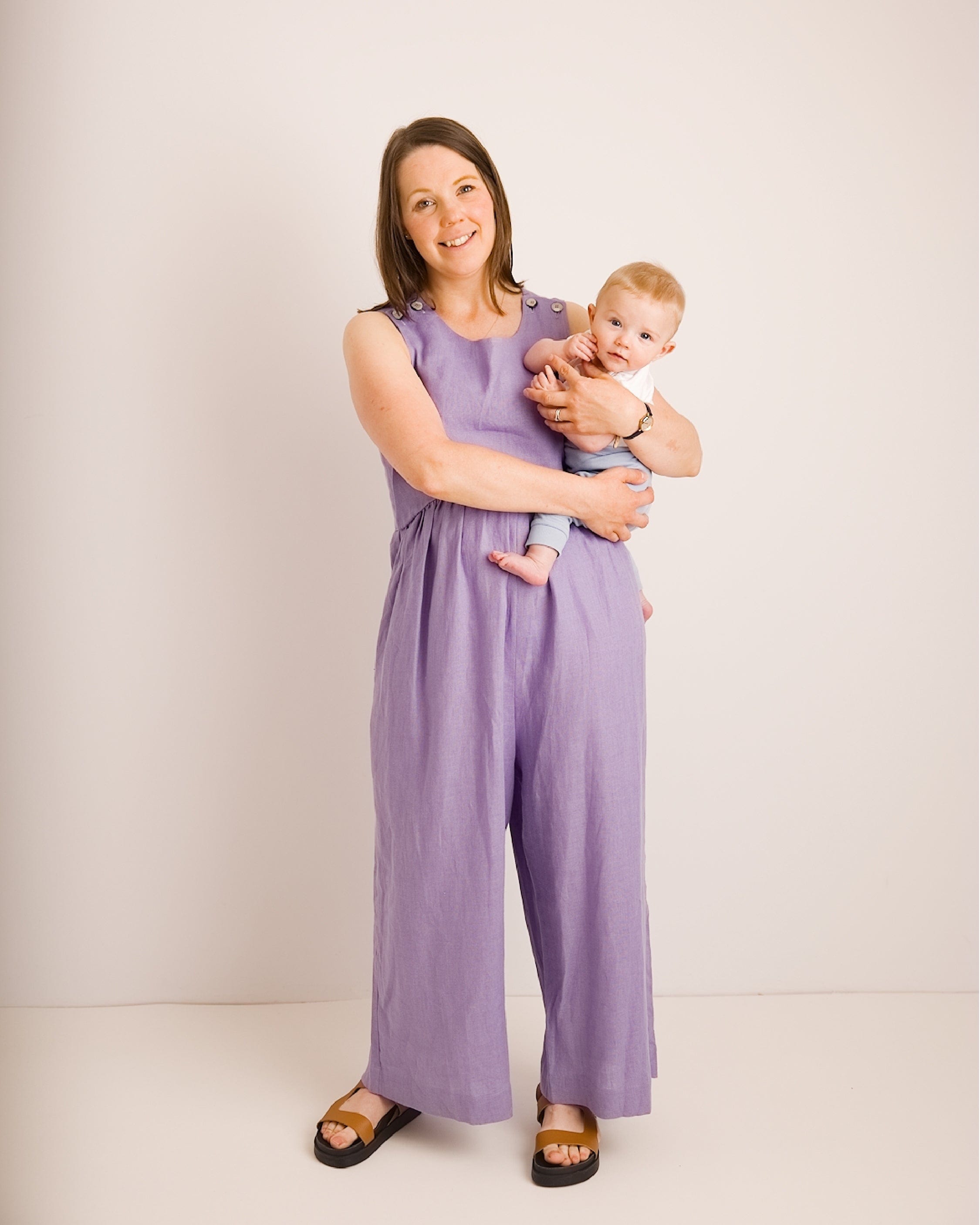 Journy Ada Linen Jumpsuit - Lavender