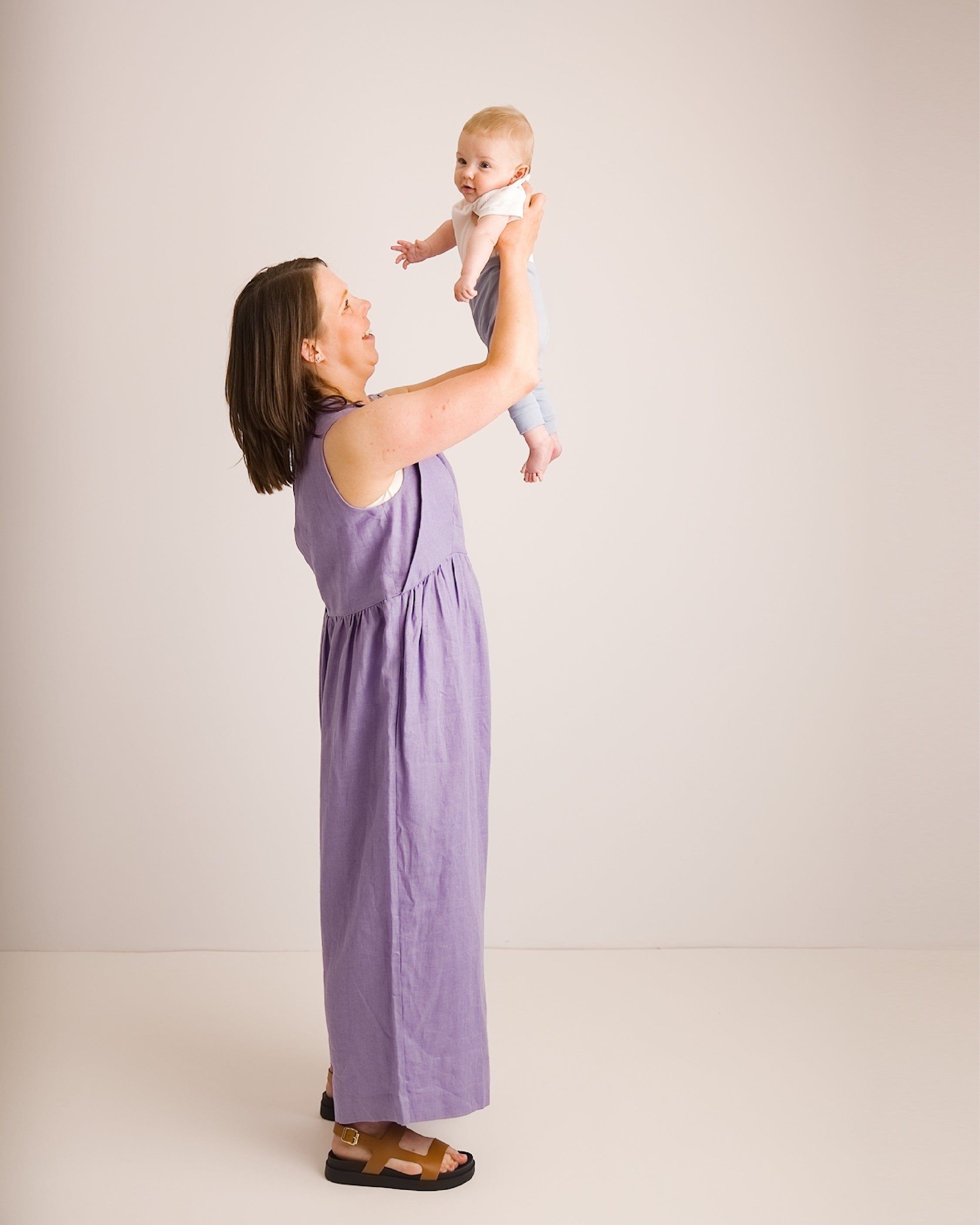 Journy Ada Linen Jumpsuit - Lavender