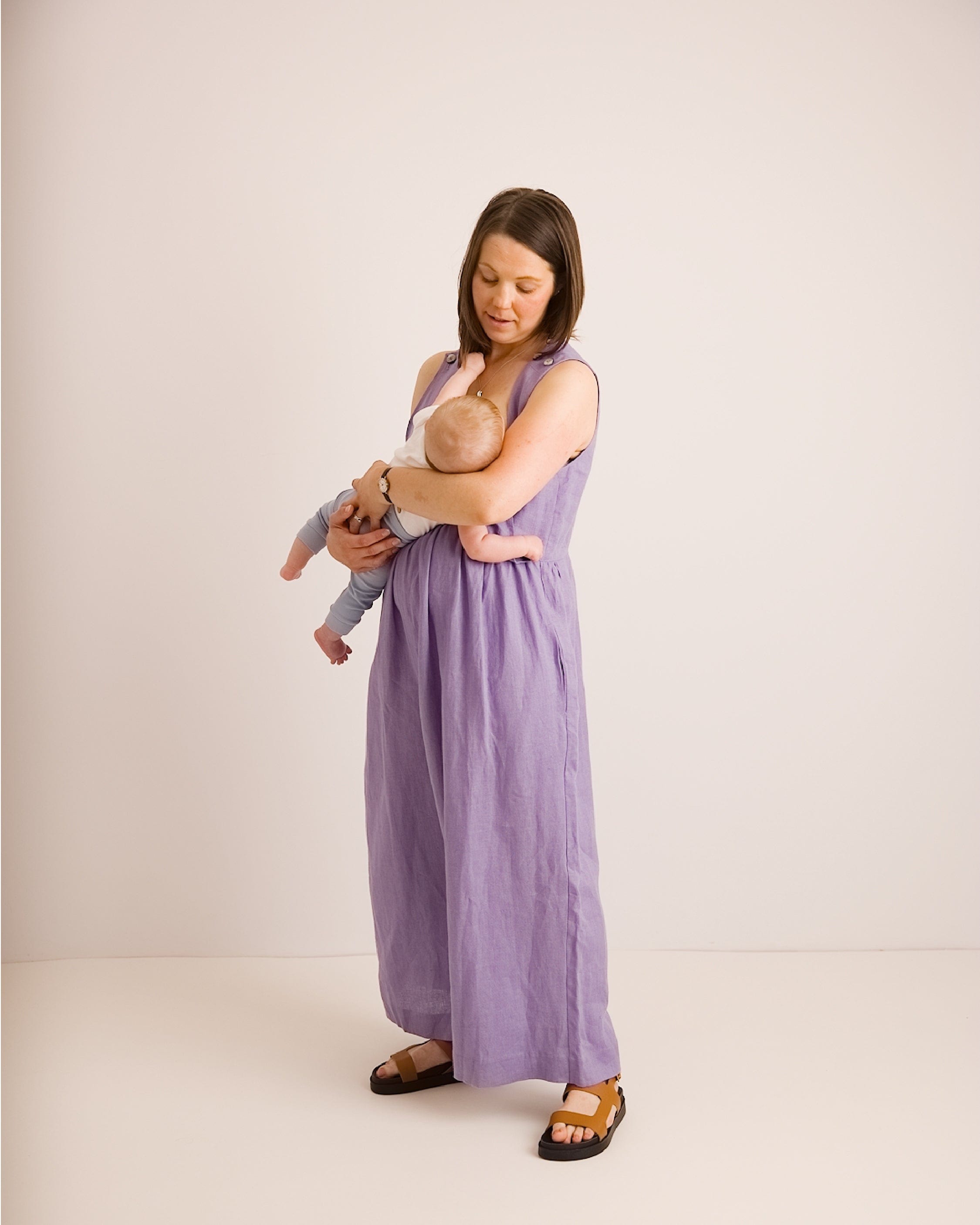 Journy Ada Linen Jumpsuit - Lavender