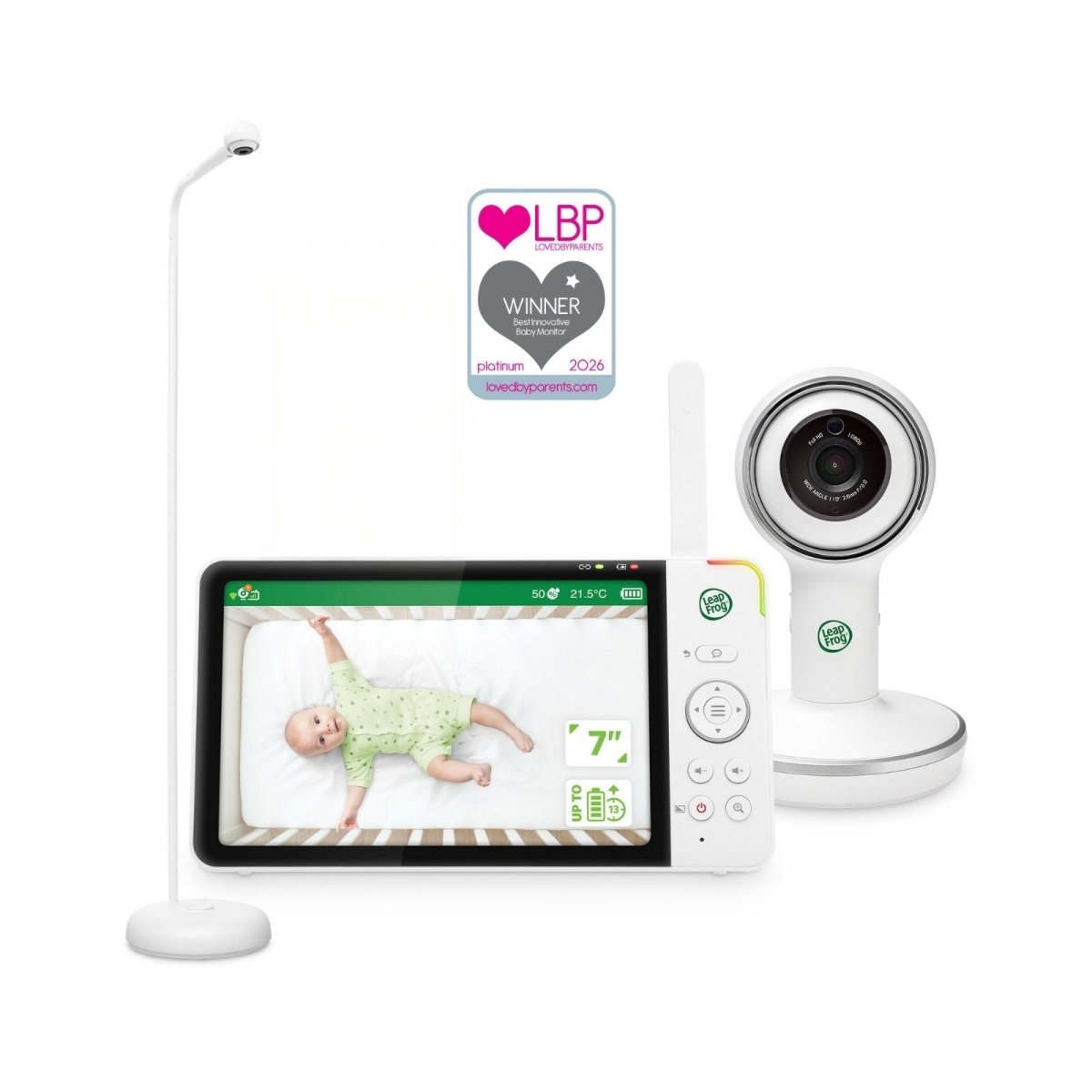 LeapFrog LF5817HD 7" Wi-Fi Smart Video Baby Monitor - Baby&More