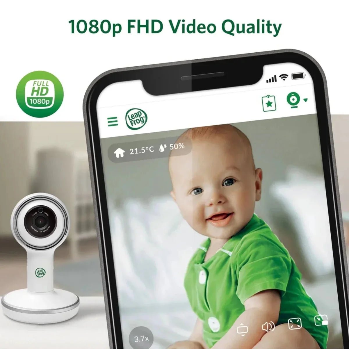 LeapFrog LF5817HD 7" Wi-Fi Smart Video Baby Monitor - Baby&More