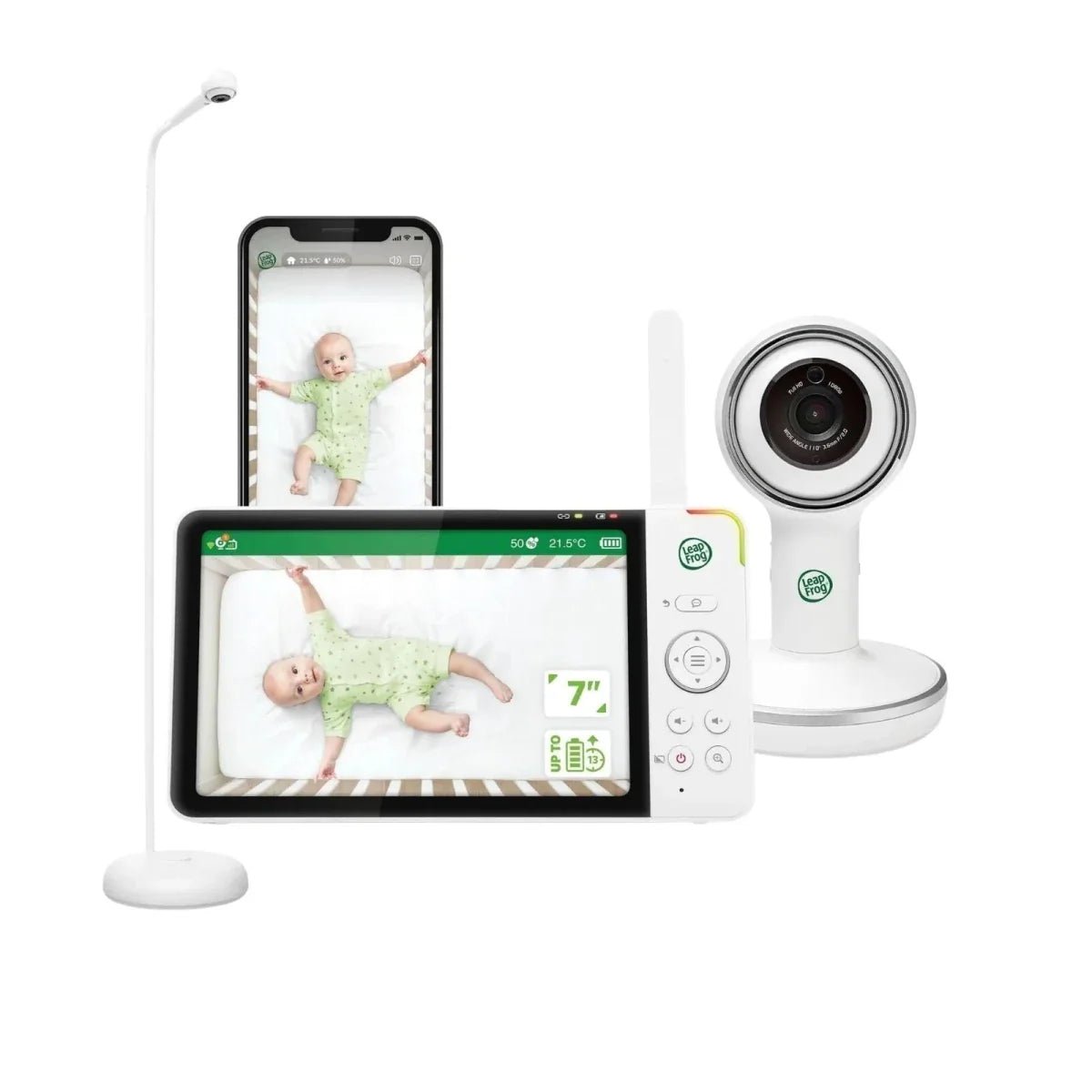 LeapFrog LF5817HD 7" Wi-Fi Smart Video Baby Monitor - Baby&More