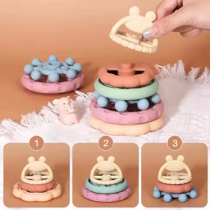 LeapStack – 7 in 1 Teething Stacking Toy - Baby&More