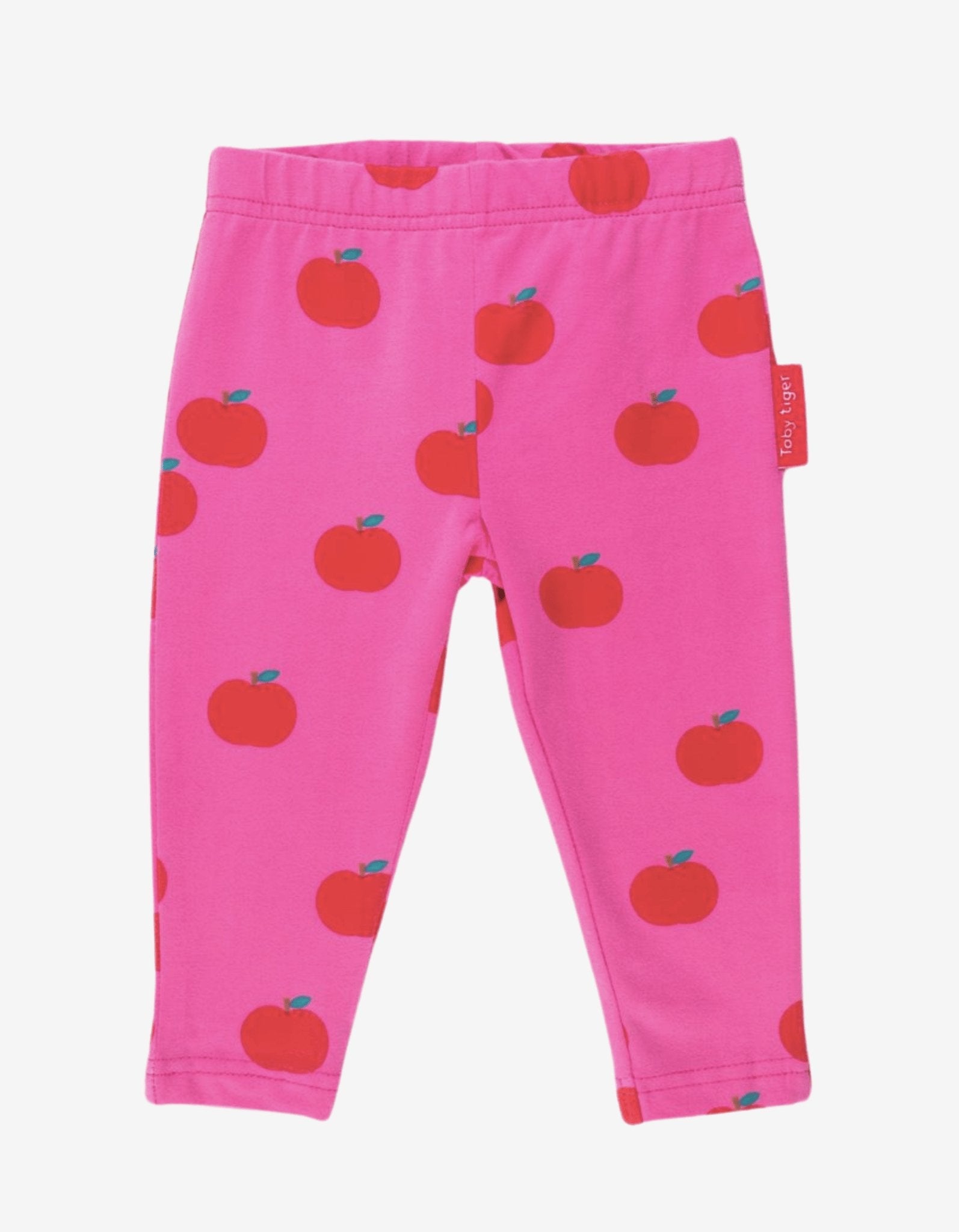 Toby Tiger Organic Leggings - Apple Print