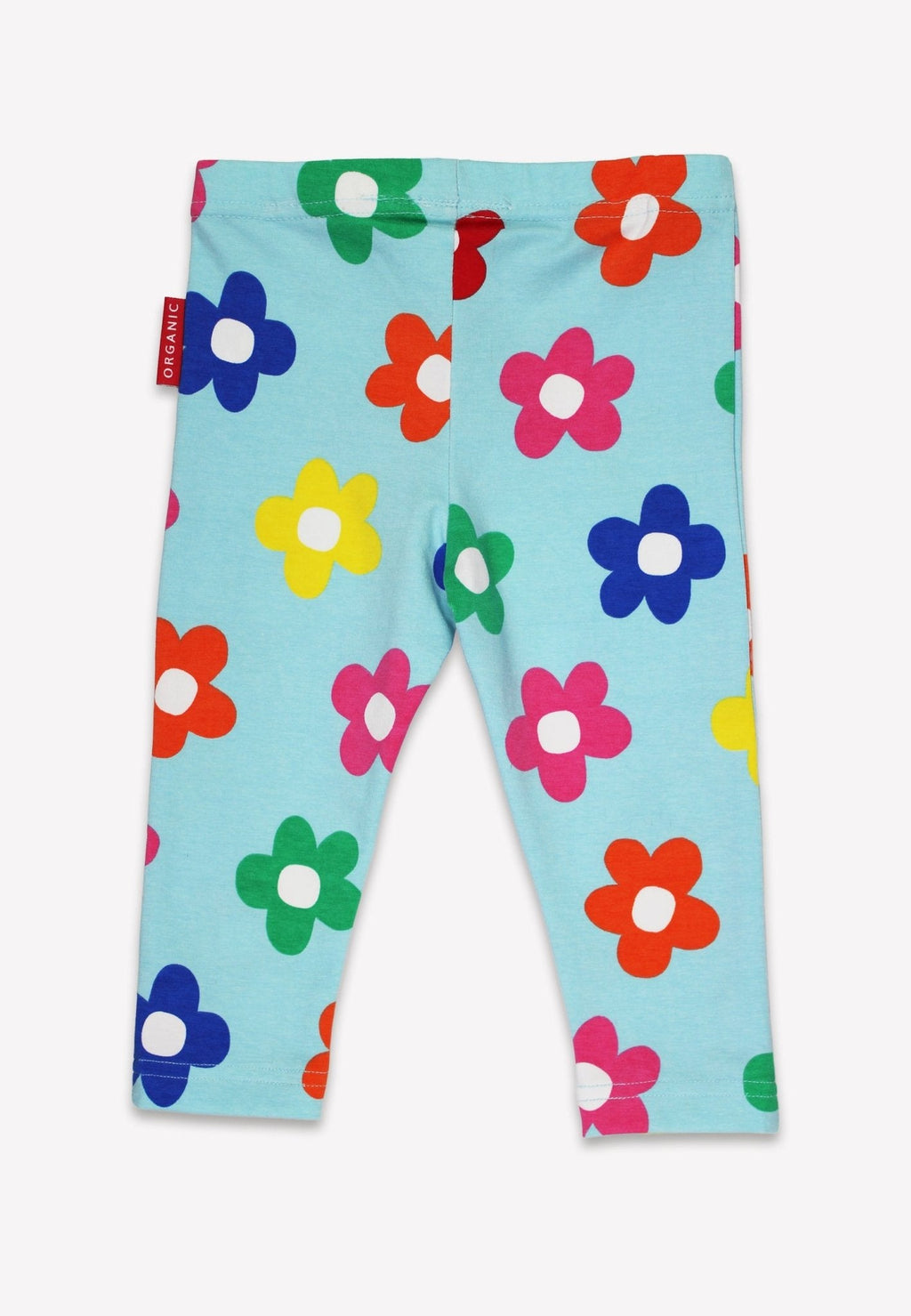 Toby Tiger Organic Leggings - Rainbow Bloom Print