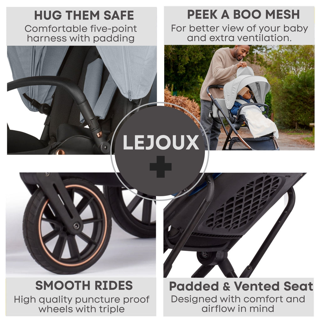Lejoux+ Baby Pram Stroller Pushchair - 0 Months + - Baby&More