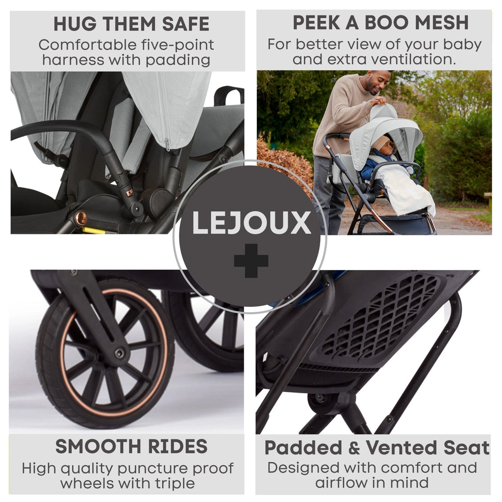 Lejoux+ Baby Pram Stroller Pushchair - 0 Months + - Baby&More