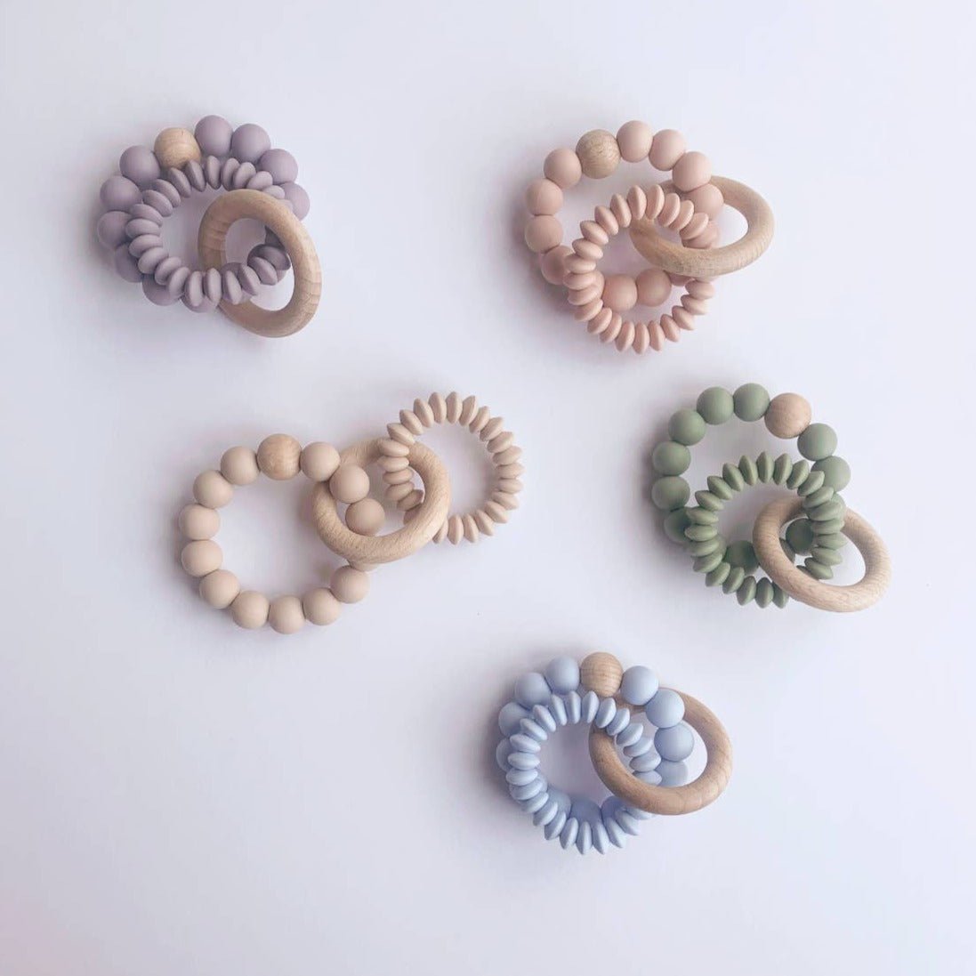 Lentil Duo Silicone Teething Ring - Baby&More