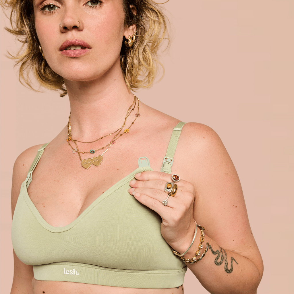 LESH - Anywhere Leakproof Nursing Bra - Black / Pink / Beige - Baby&More