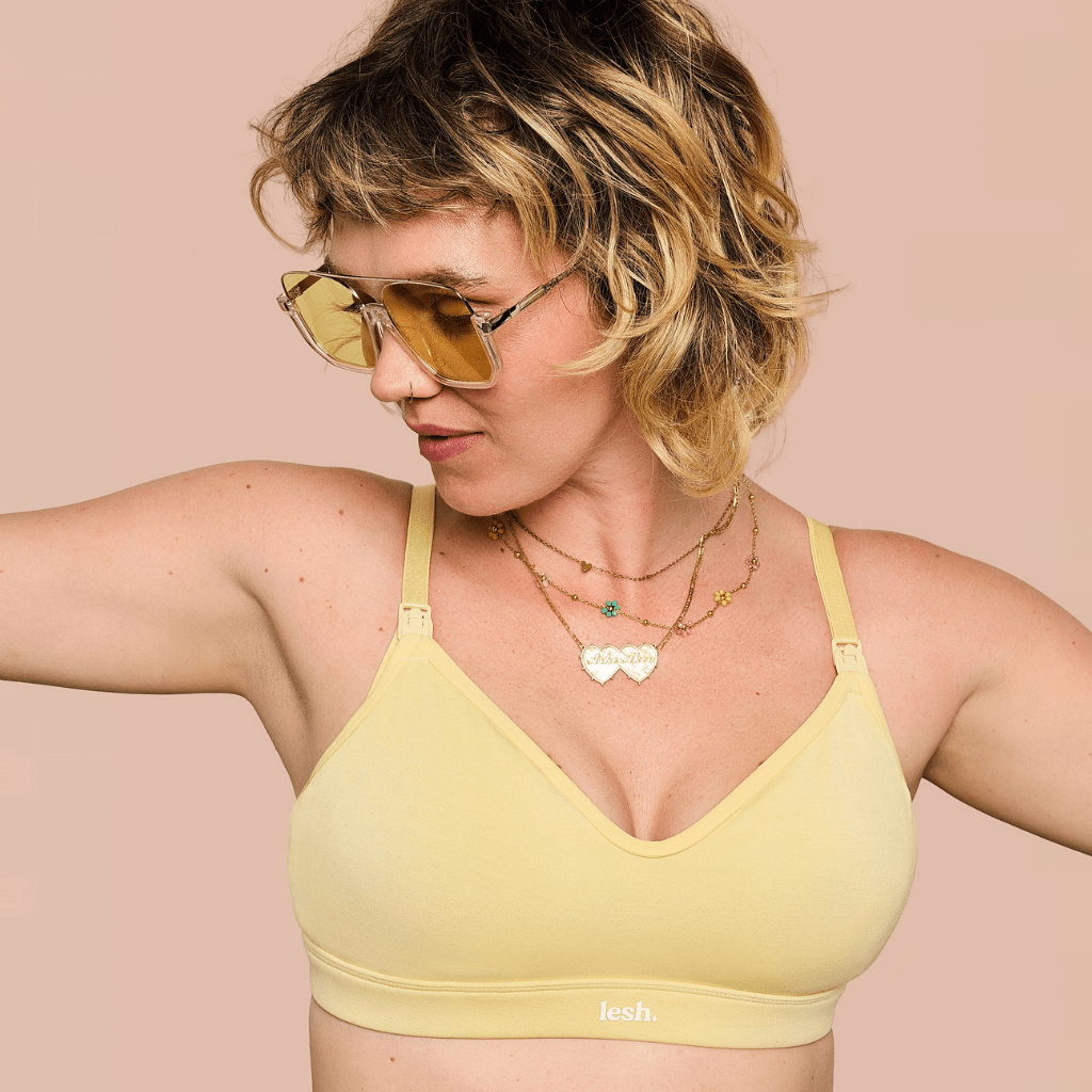 LESH - Anywhere Leakproof Nursing Bra - Black / Pink / Beige - Baby&More
