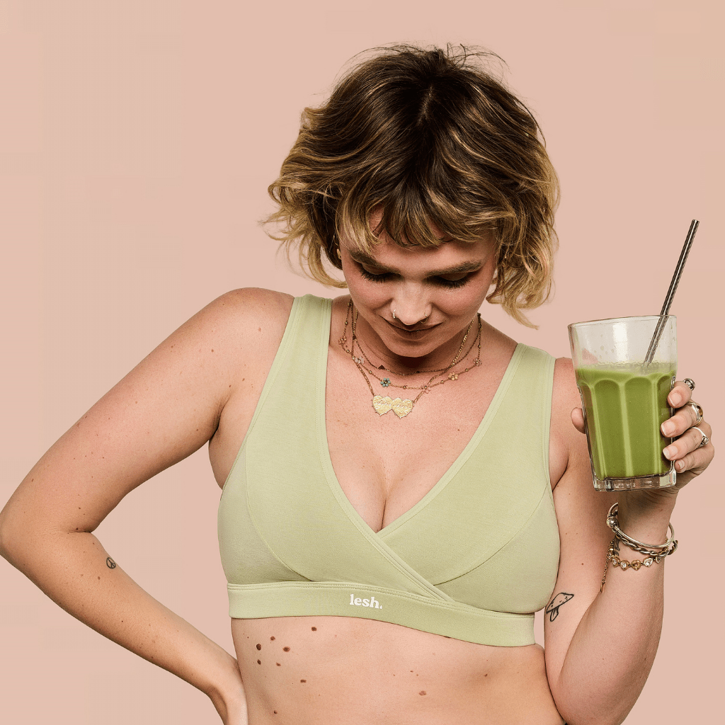 LESH - Clipless Comfort Leakproof Nursing Bra - Black / Pink / Beige - Baby&More