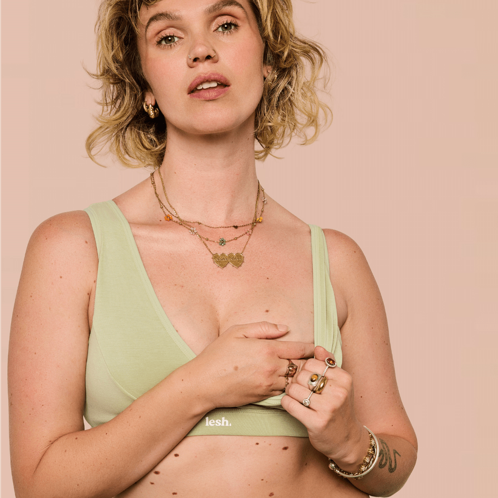 LESH - Clipless Comfort Leakproof Nursing Bra - Black / Pink / Beige - Baby&More