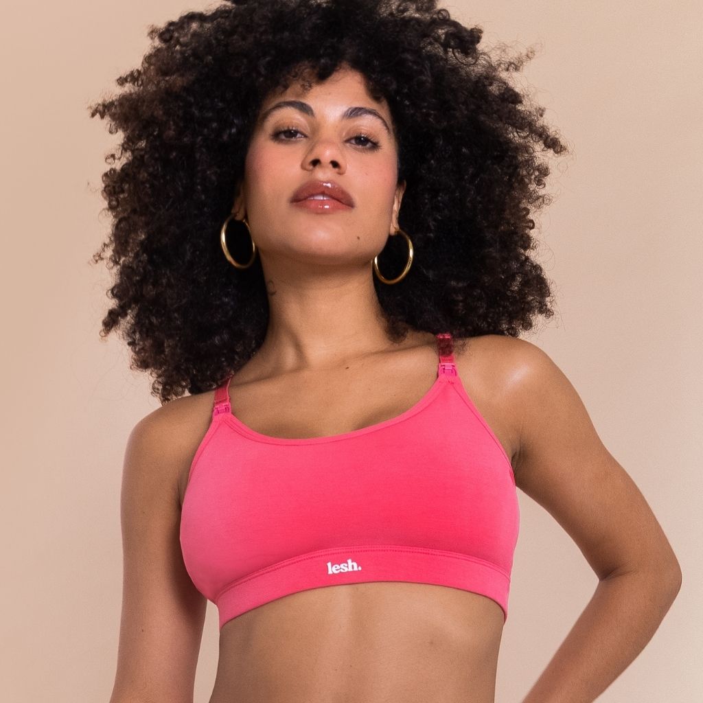LESH - Freeflo 2.0 Leakproof Nursing Bra - Black / Pink / Beige - Baby&More